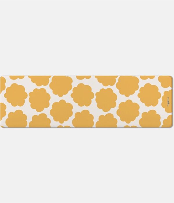 Flower in dreams sunflower Yellow pvc キッチンマット